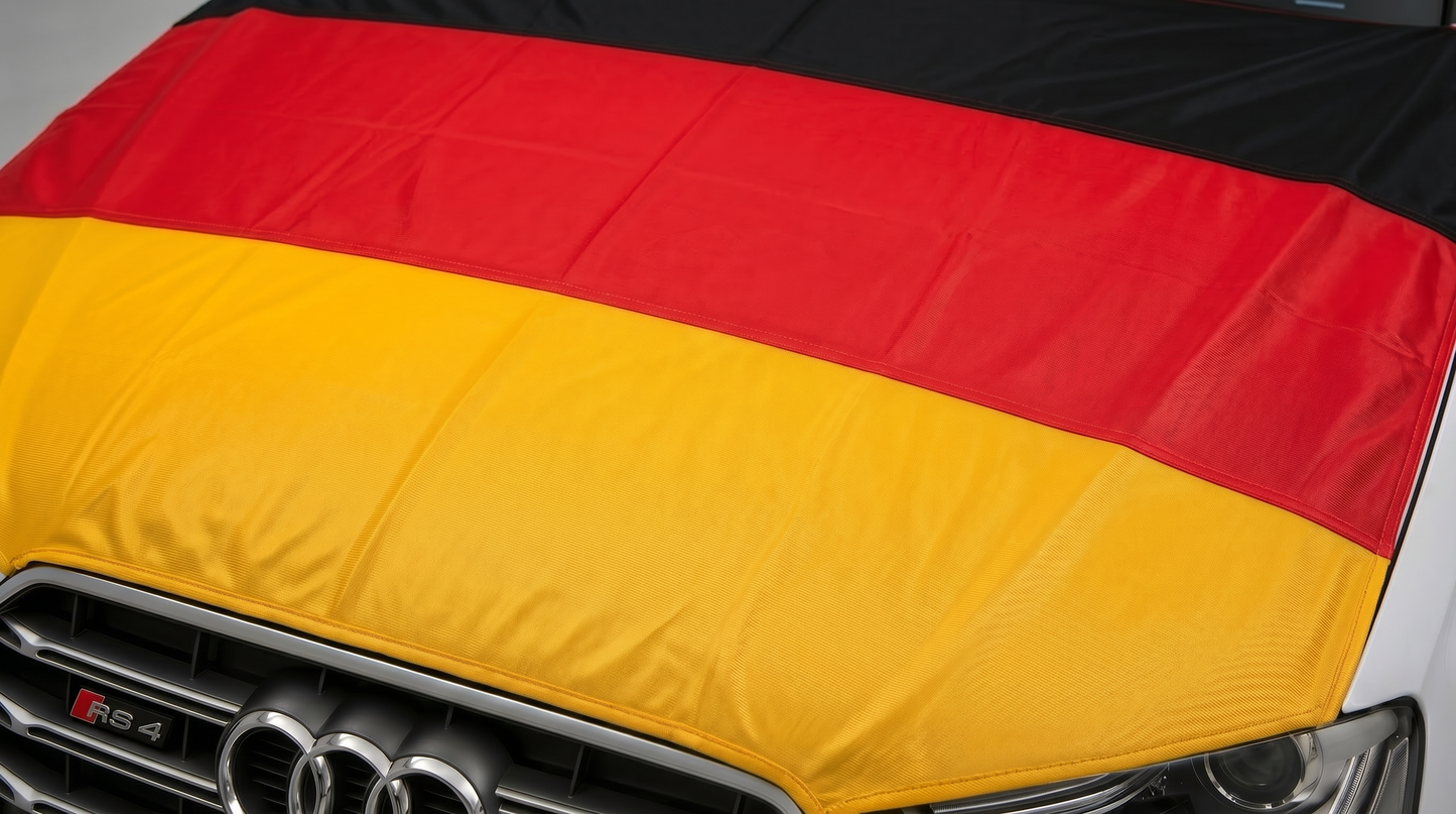 Auto Motorhauben Flagge Deutschland  115x160cm Fanartikel WM 2026 KFZ Cover