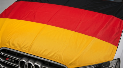 Auto Motorhauben Flagge Deutschland  115x160cm Fanartikel WM 2026 KFZ Cover