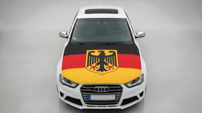 Auto Motorhauben Flagge Deutschland  115x160cm Fanartikel WM 2026 KFZ Cover